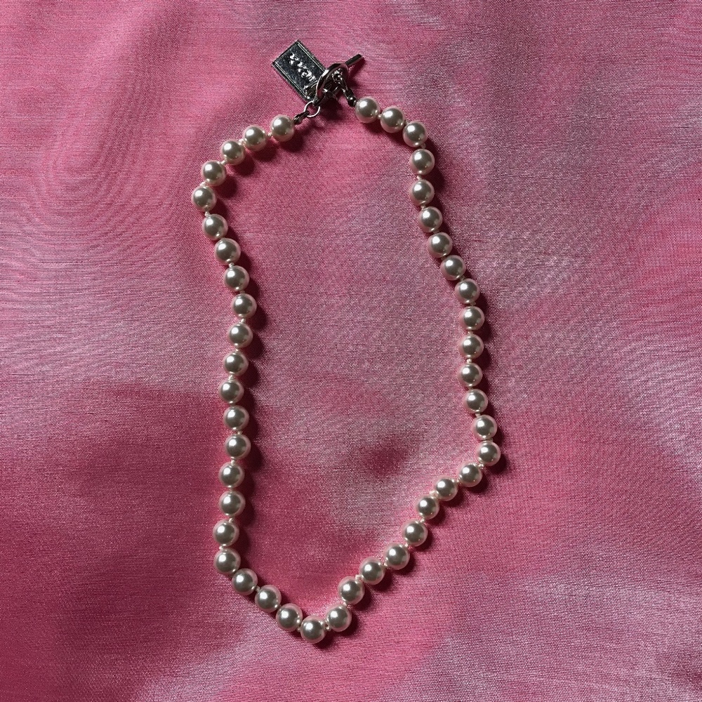 faux pearl necklace